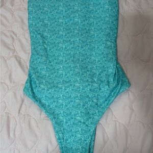 Turquoise Women's Swim Bodysuit